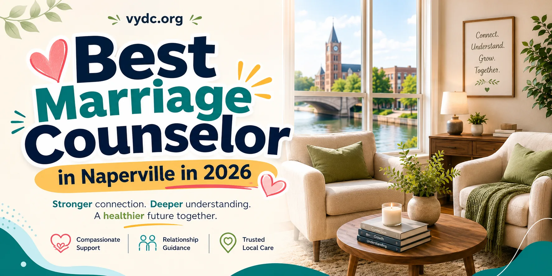Top marriage counselors in Naperville, IL during a marriage counseling session with a couple